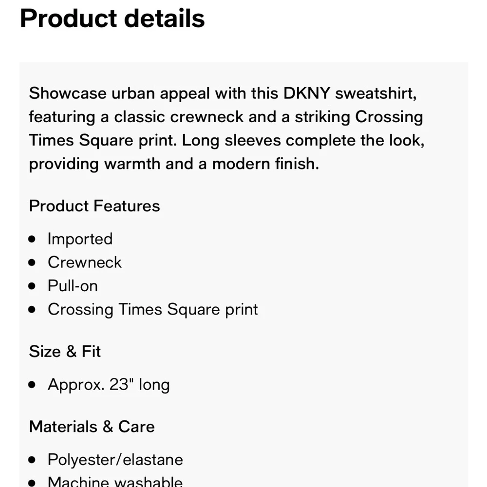 DKNY womens crossing times square print sweatshirt NWT size XL - Picture 17 of 17